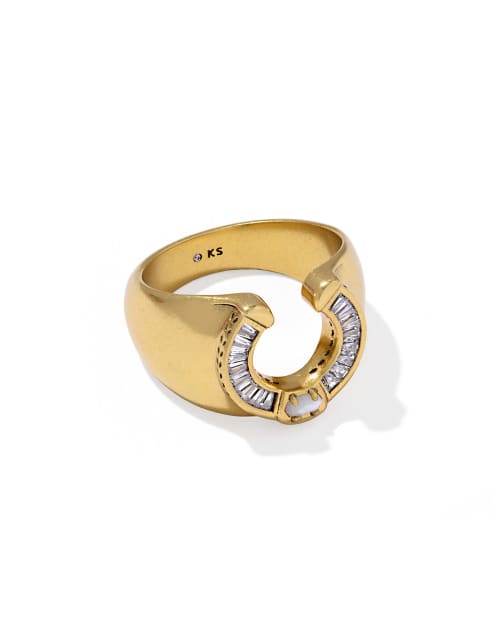  Noble Horseshoe Statement Ring