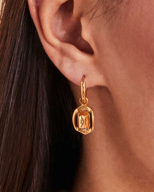  Tiny Cowboy Hat Huggie Earrings