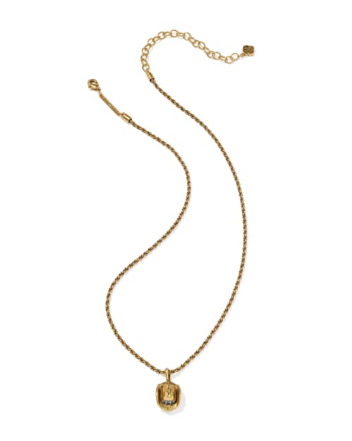  Tiny Cowboy Hat Short Pendant Necklace