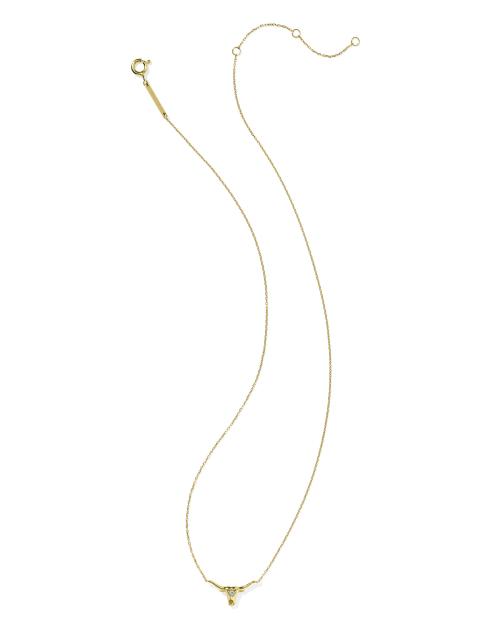  Diamond Accent Longhorn Necklace