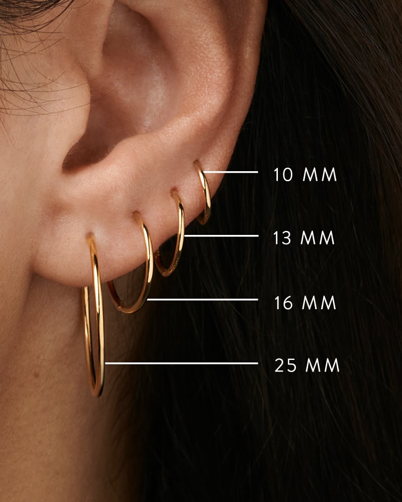  Keeley 13mm Huggie Earrings In 18k Gold Vermeil