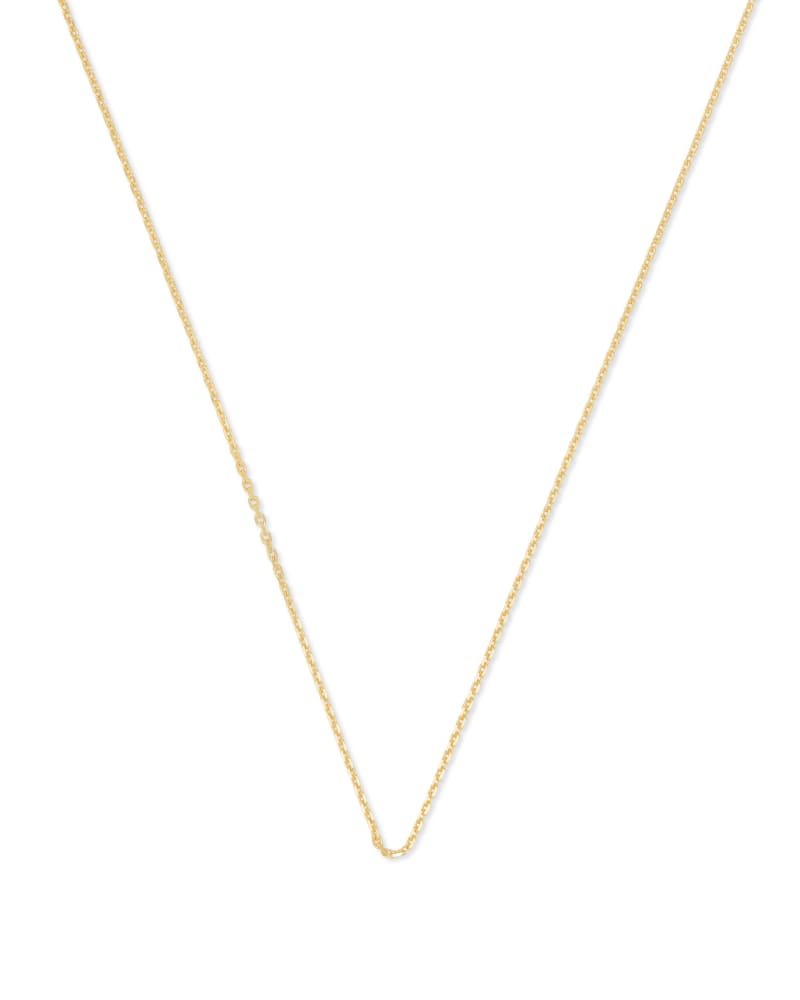  18 Inch Thin Chain Necklace In 18k Gold Vermeil