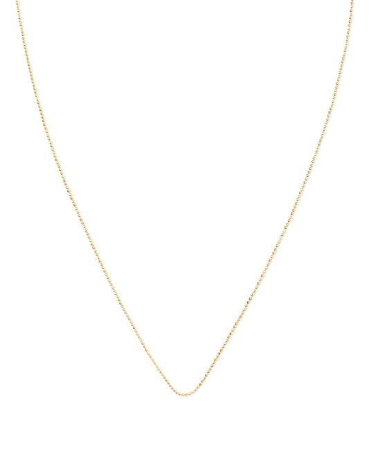  22 Inch Ball Chain Necklace In 18k Gold Vermeil