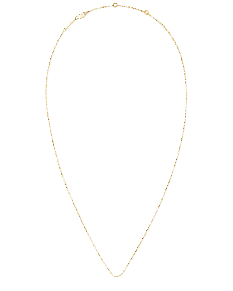  22 Inch Ball Chain Necklace In 18k Gold Vermeil