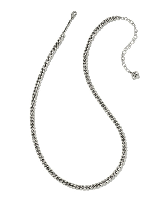 Ace Chain Necklace In Vintage Silver