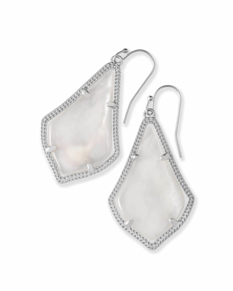  Alex Silver Drop Earrings In Ivory Pearl