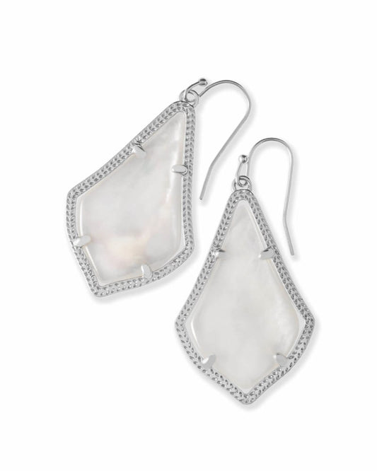  Alex Silver Drop Earrings In Ivory Pearl