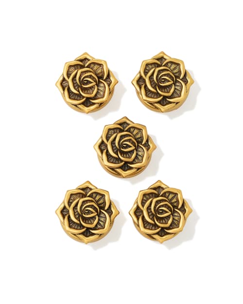  Ansel Rose Button Cover Set Of 5