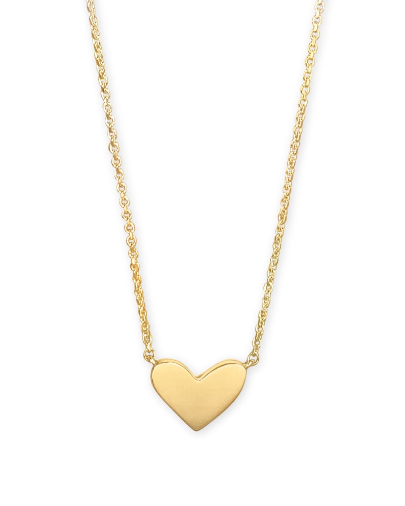  Ari Heart Pendant Necklace In 18k Gold Vermeil