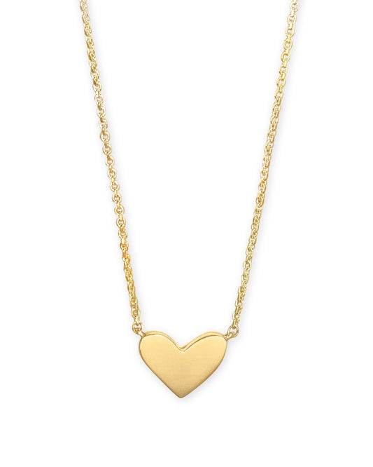  Ari Heart Pendant Necklace In 18k Gold Vermeil