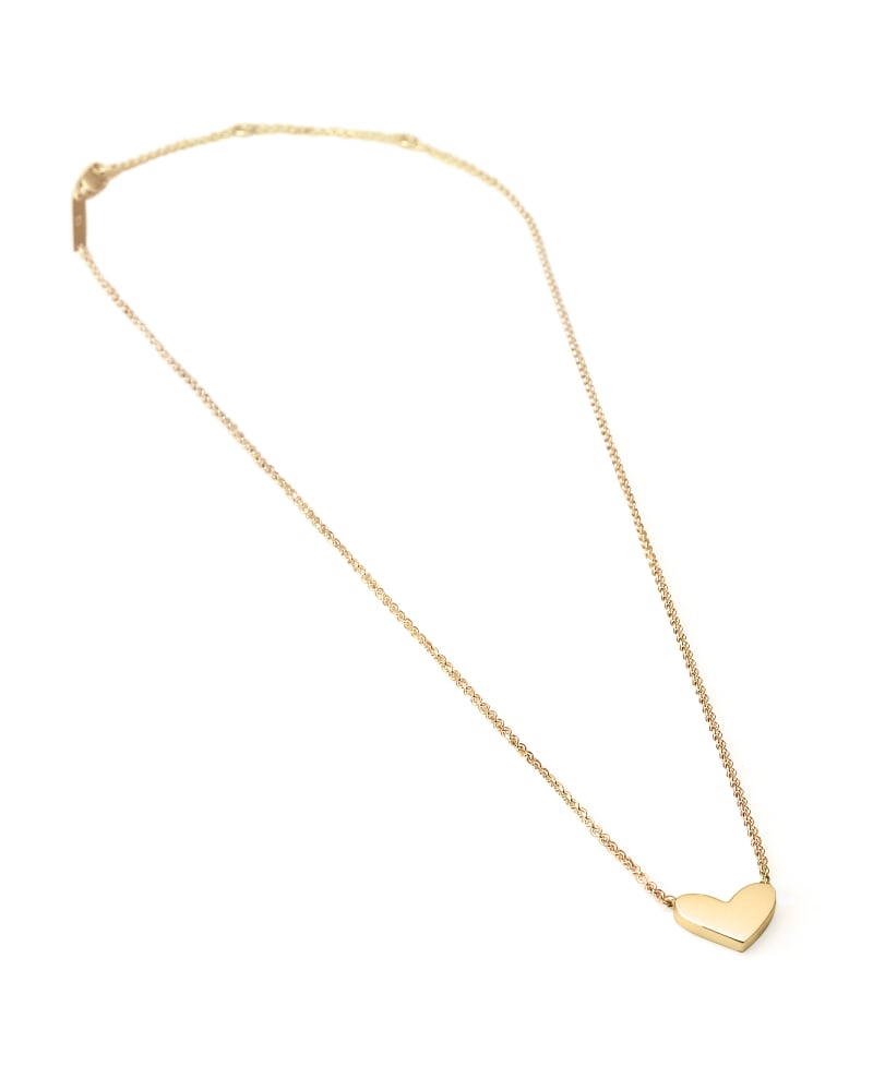  Ari Heart Pendant Necklace In 18k Gold Vermeil