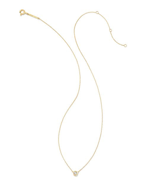  Audrey Pendant Necklace In White Diamond, .15ct