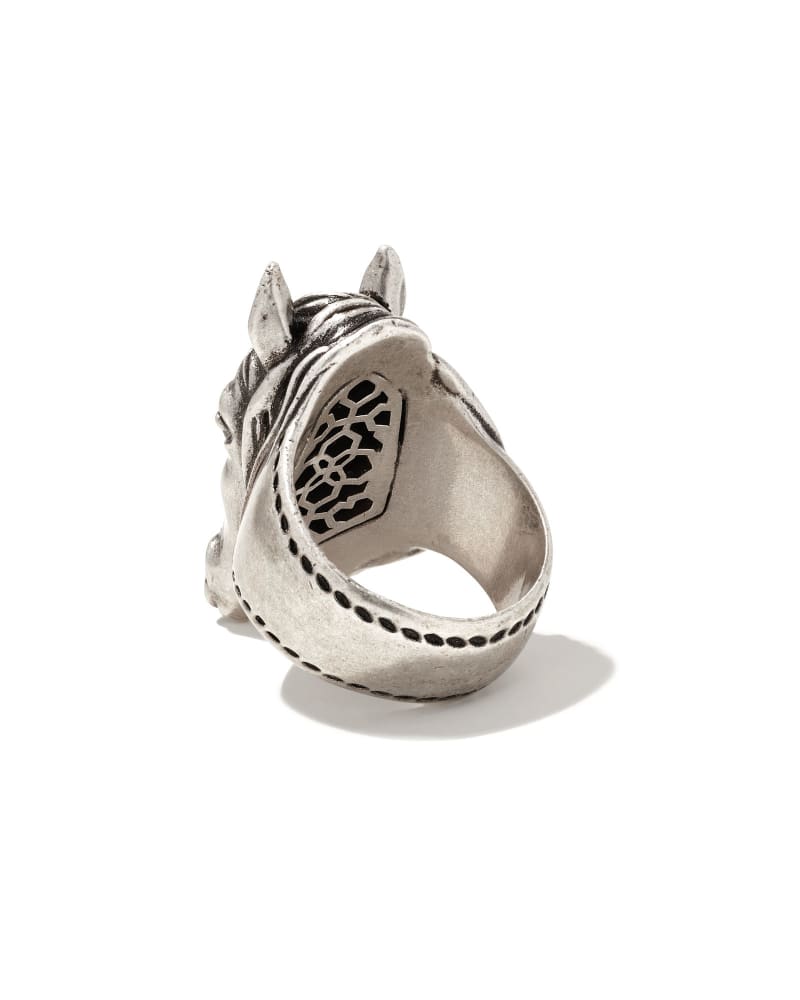  Beau Cocktail Ring In Vintage Silver