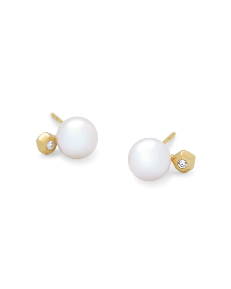  Cathleen 14k Yellow Gold Stud Earrings