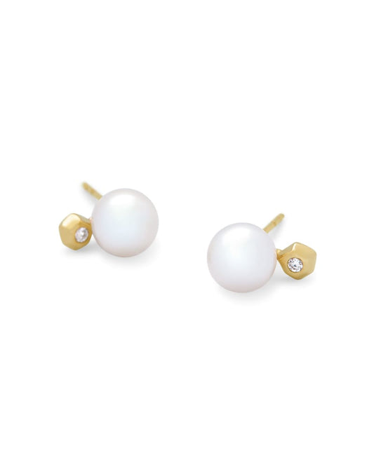  Cathleen 14k Yellow Gold Stud Earrings