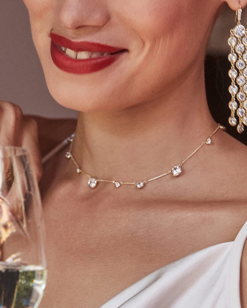  Clementine Choker Necklace In Gold