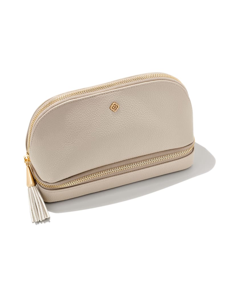 Cosmetic & Jewelry Case In Taupe