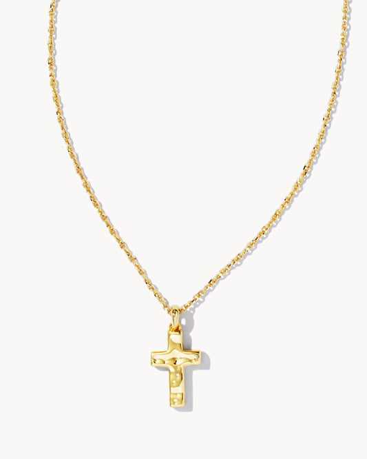  Cross Pendant Necklace In Gold