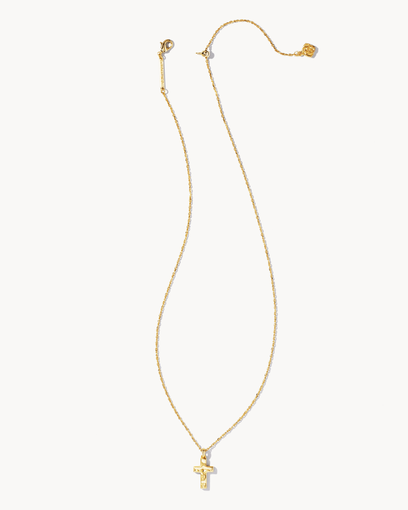  Cross Pendant Necklace In Gold