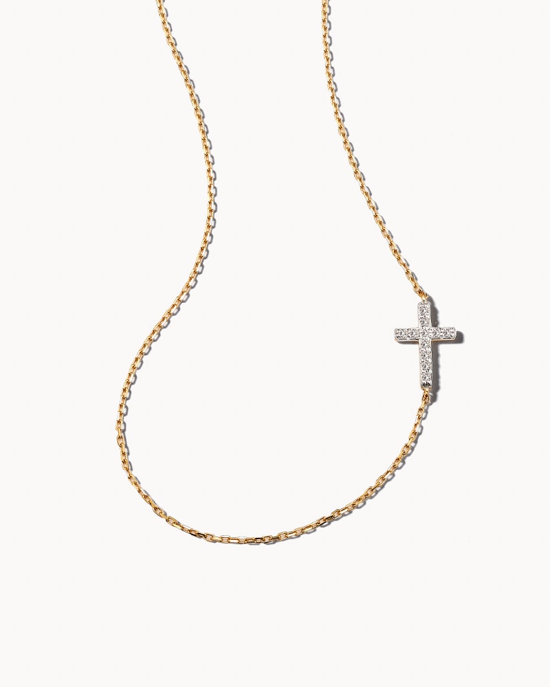  Cross Strand Necklace In 14k Yellow Gold