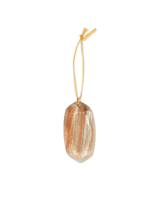  20th Anniversary Danielle Gold Ornament In Gold Dusted Glass