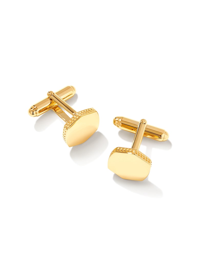  Davis Cuff Links In 18k Gold Vermeil