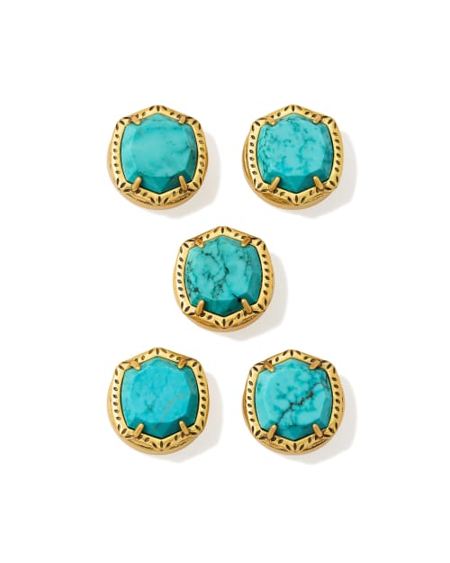 Davis Etch Frame Button Cover Set Of 5