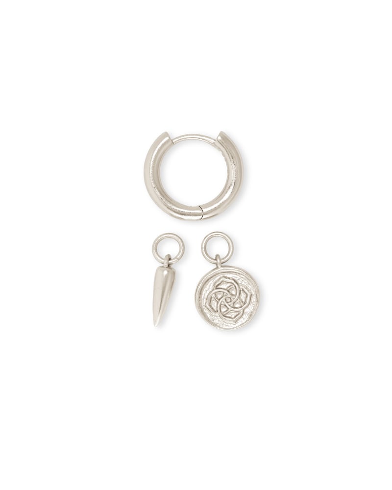  Dira Convertible Coin Huggies In Silver