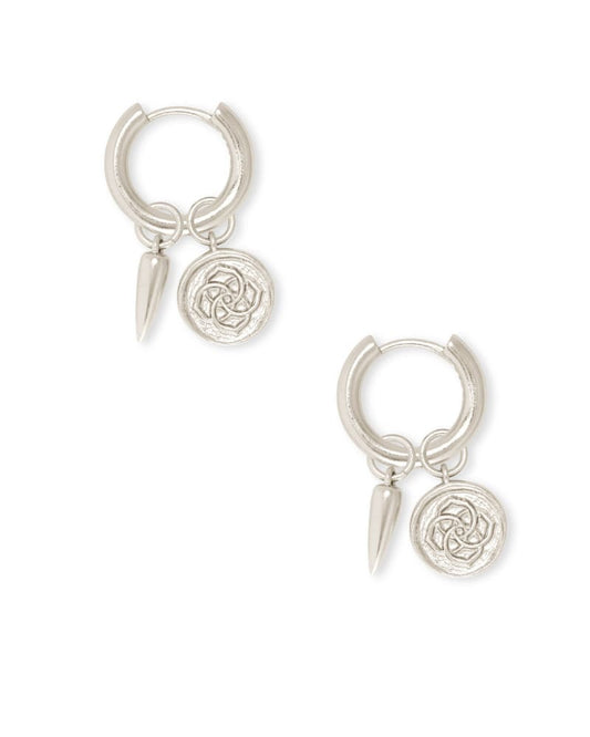  Dira Convertible Coin Huggies In Silver