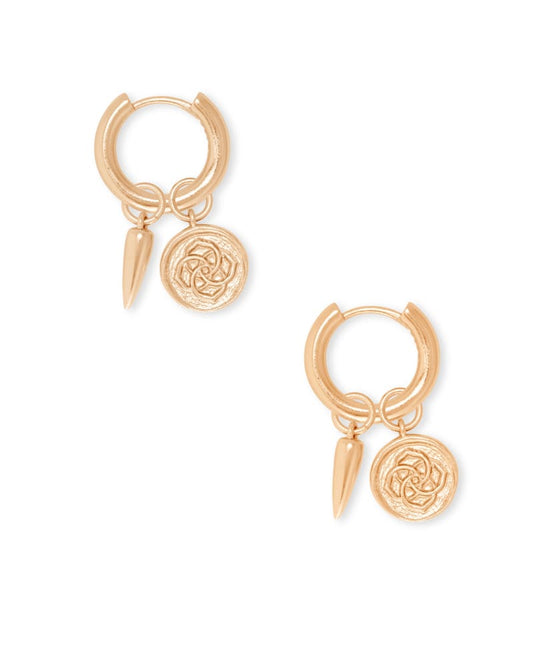  Dira Convertible Coin Huggies In Rose Gold