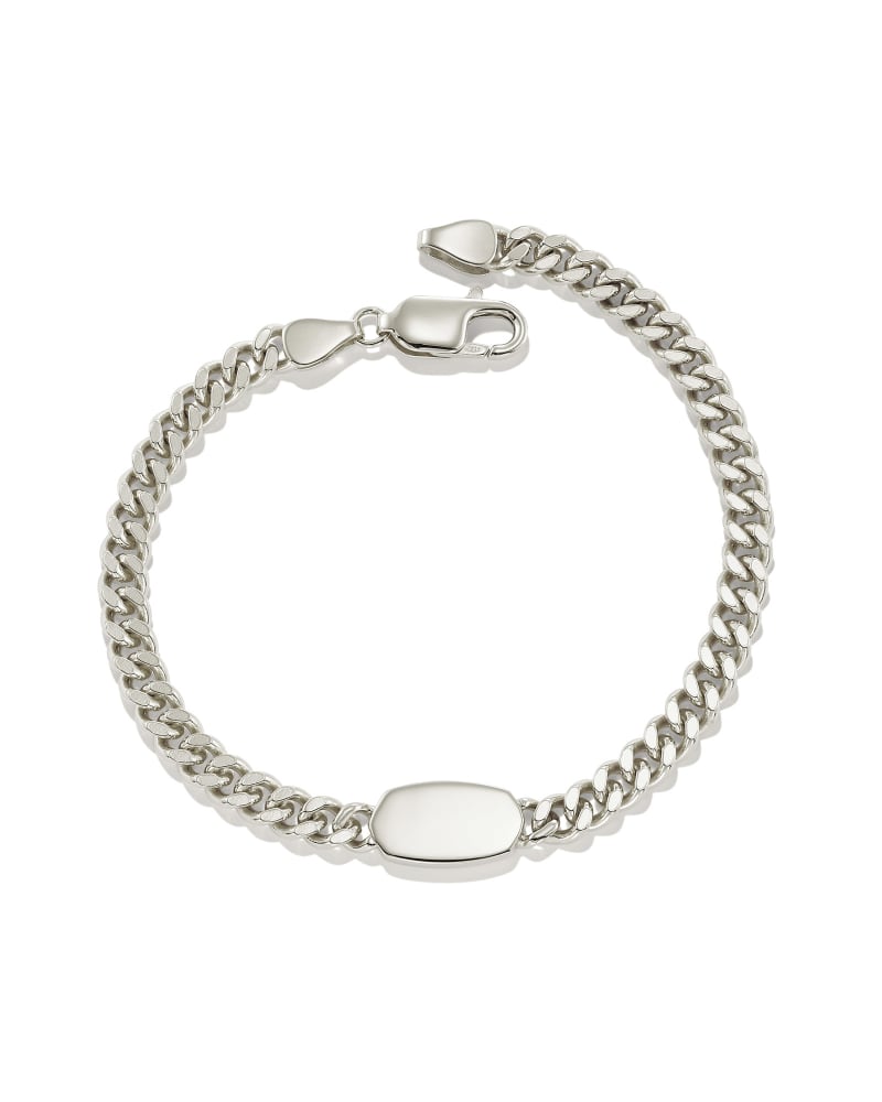  Elaina Curb Chain Bracelet In Sterling Silver