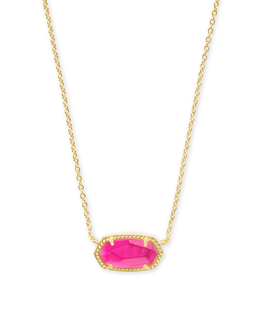  Elisa Gold Pendant Necklace In Azalea Illusion