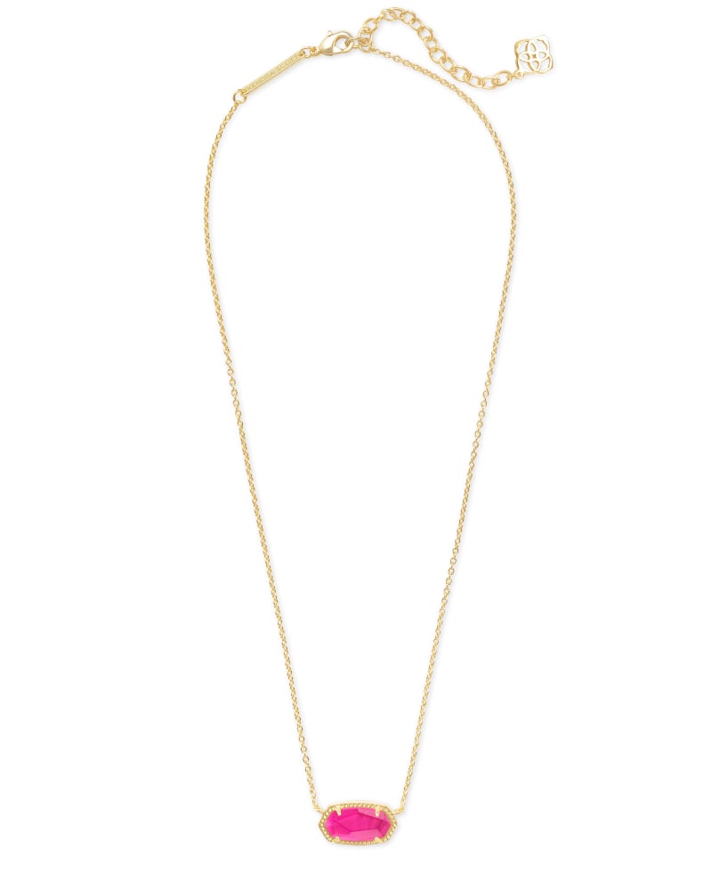  Elisa Gold Pendant Necklace In Azalea Illusion