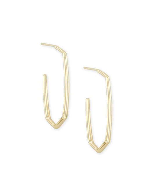  Ellen Hoop Earrings In 18k Gold Vermeil