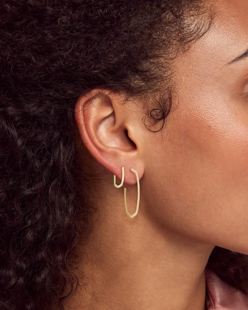  Ellen Hoop Earrings In 18k Gold Vermeil