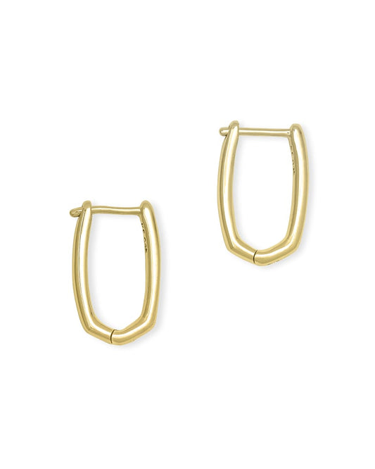  Ellen Huggie Earrings In 18k Gold Vermeil
