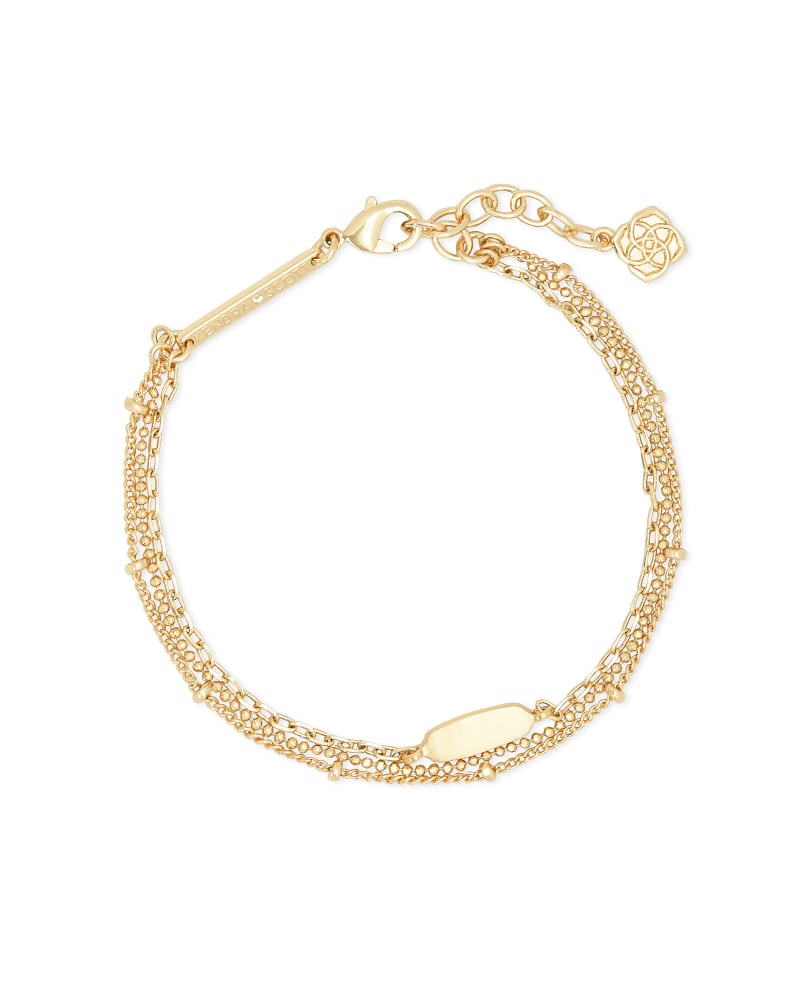  Fern Multi Strand Bracelet In Gold