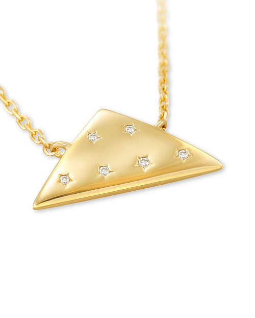  Folds Of Honor Pendant Necklace In White Diamond