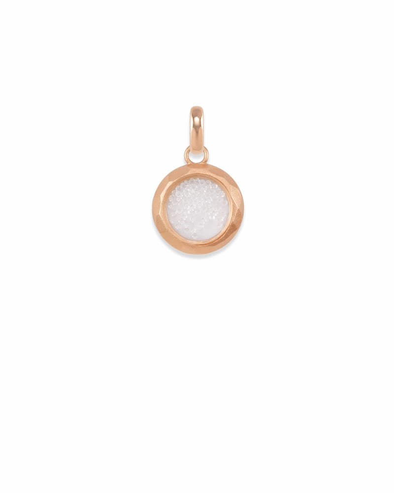  Floating Crystals Charm In Rose Gold