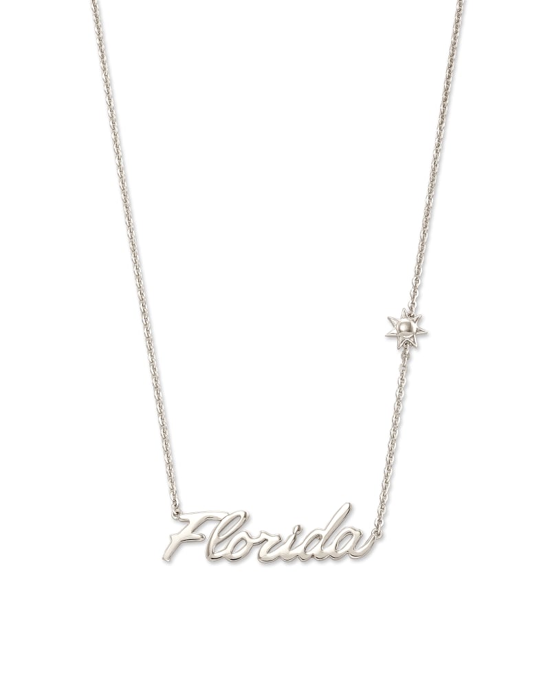  Florida Pendant Necklace In Sterling Silver