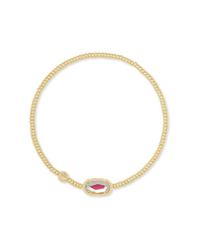  Grayson Gold Stretch Bracelet In Dichroic Glass