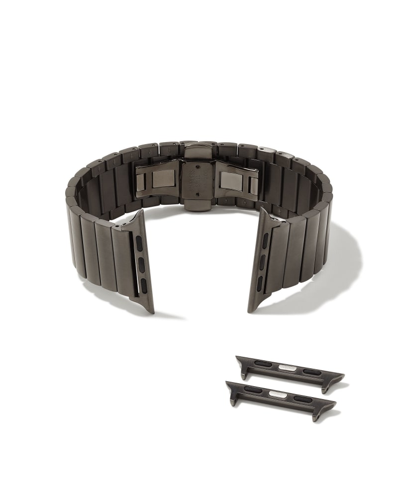  Hudson Watch Band In Gunmetal Stainless Steel