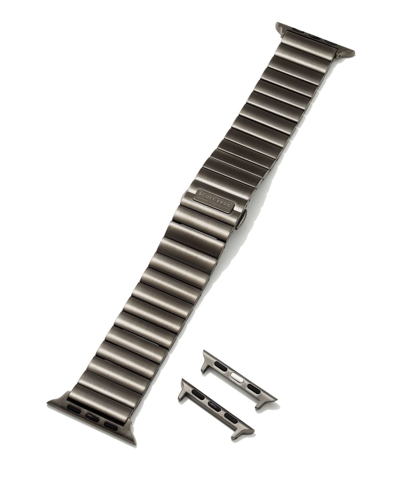  Hudson Watch Band In Gunmetal Stainless Steel