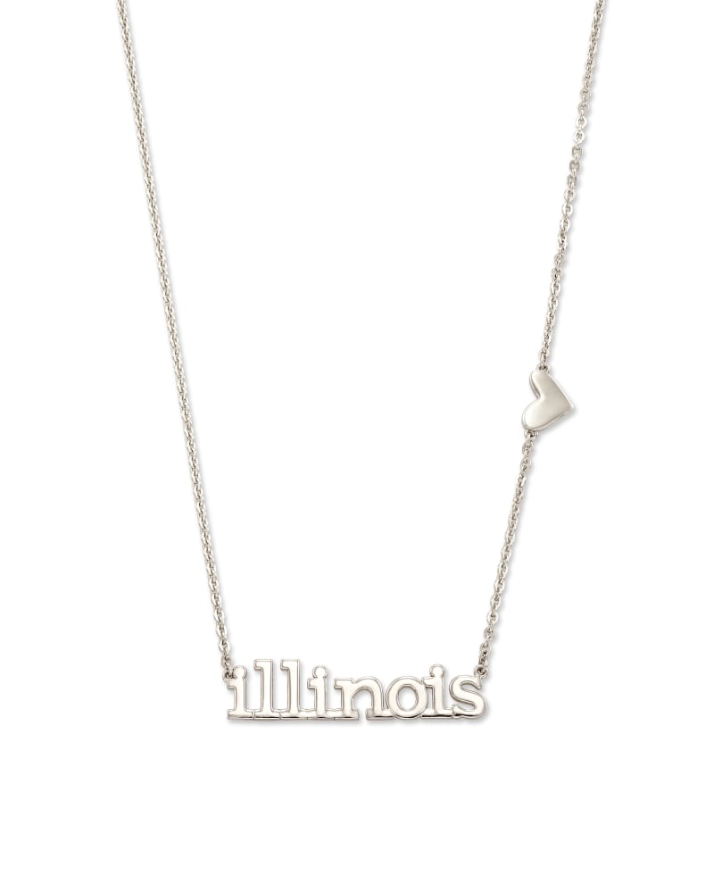  Illinois Pendant Necklace In Sterling Silver