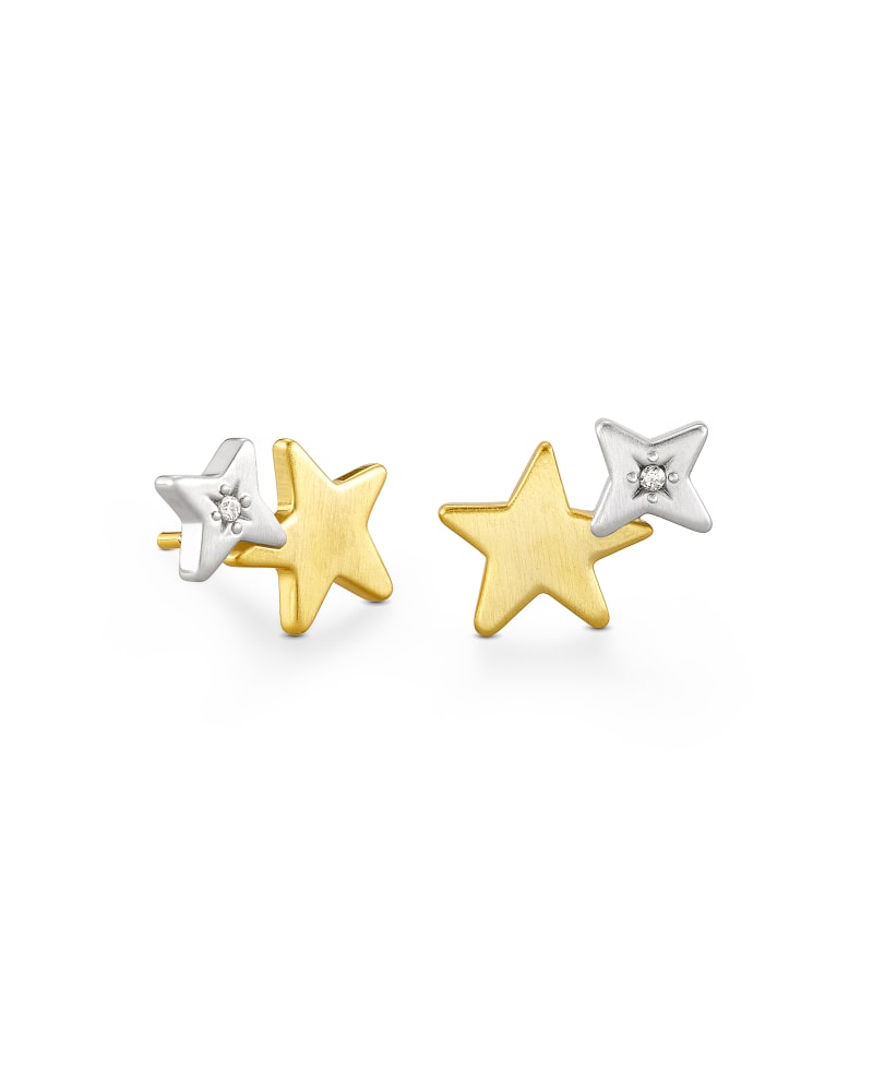  Jae Star Ear Climber Earrings In Mixed Metal