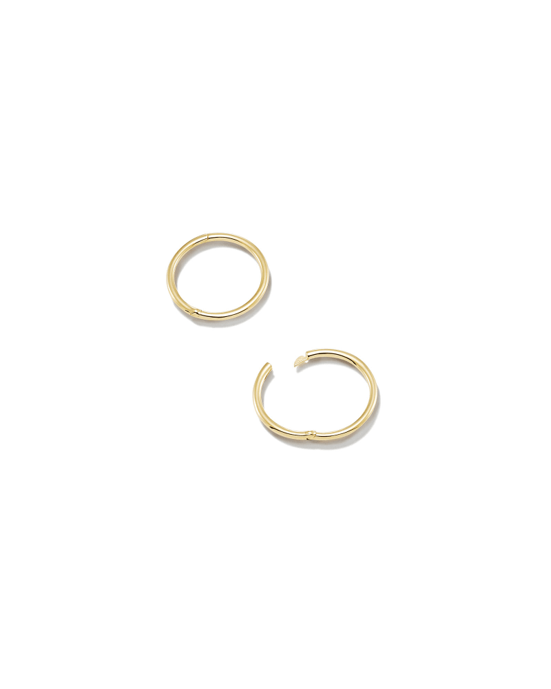  Keeley 13mm Huggie Earrings In 18k Gold Vermeil