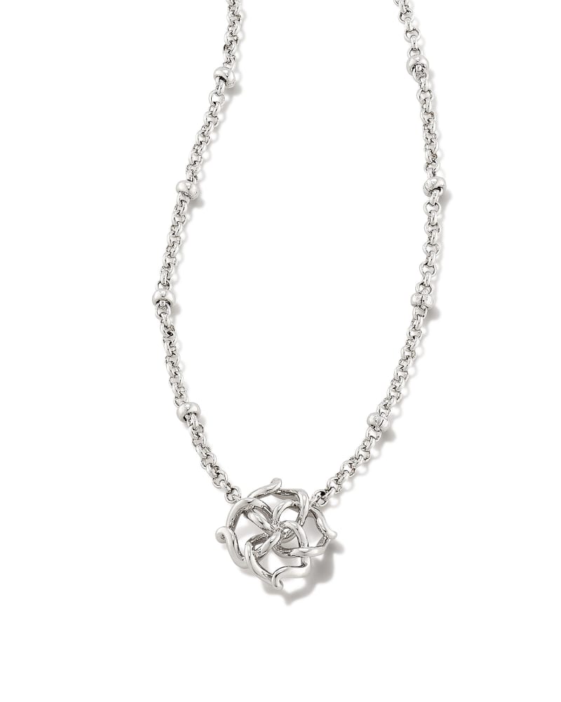  Kelly Short Pendant Necklace In Silver