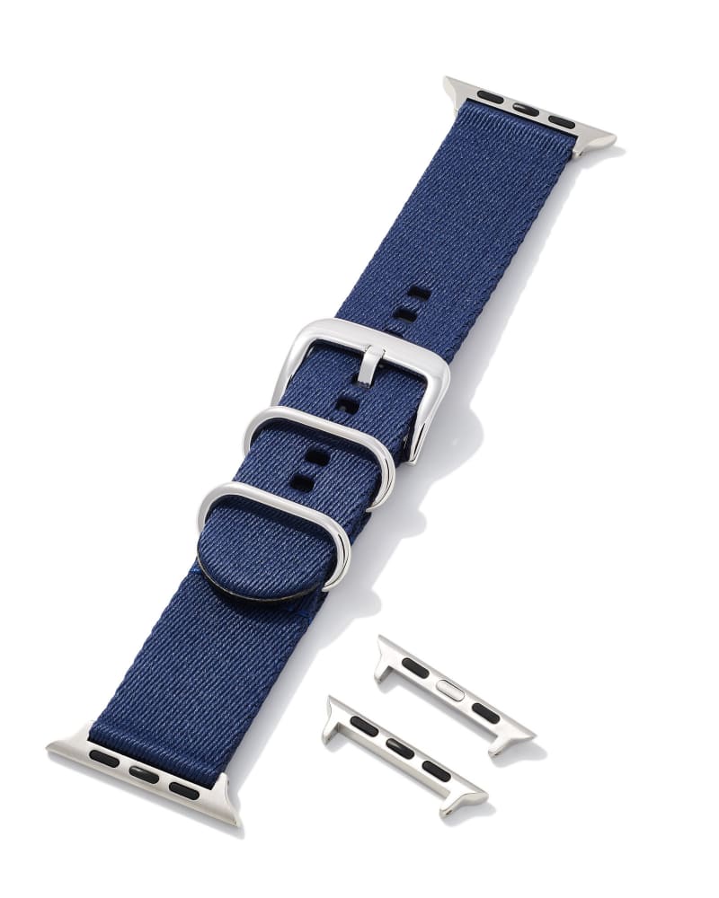  Kenneth Nylon Watch Band In Navy