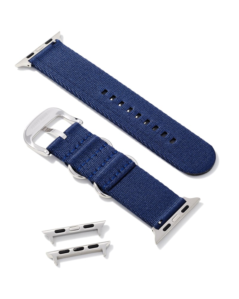  Kenneth Nylon Watch Band In Navy
