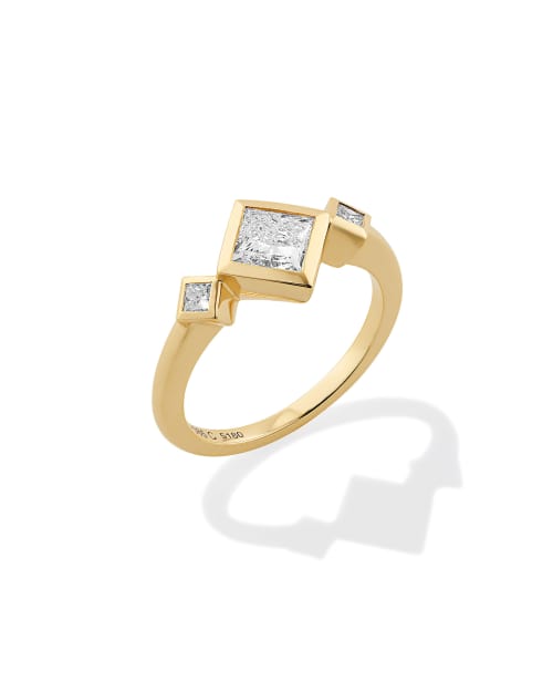  0.85 Ct Lab Grown Diamond Michelle Band Ring